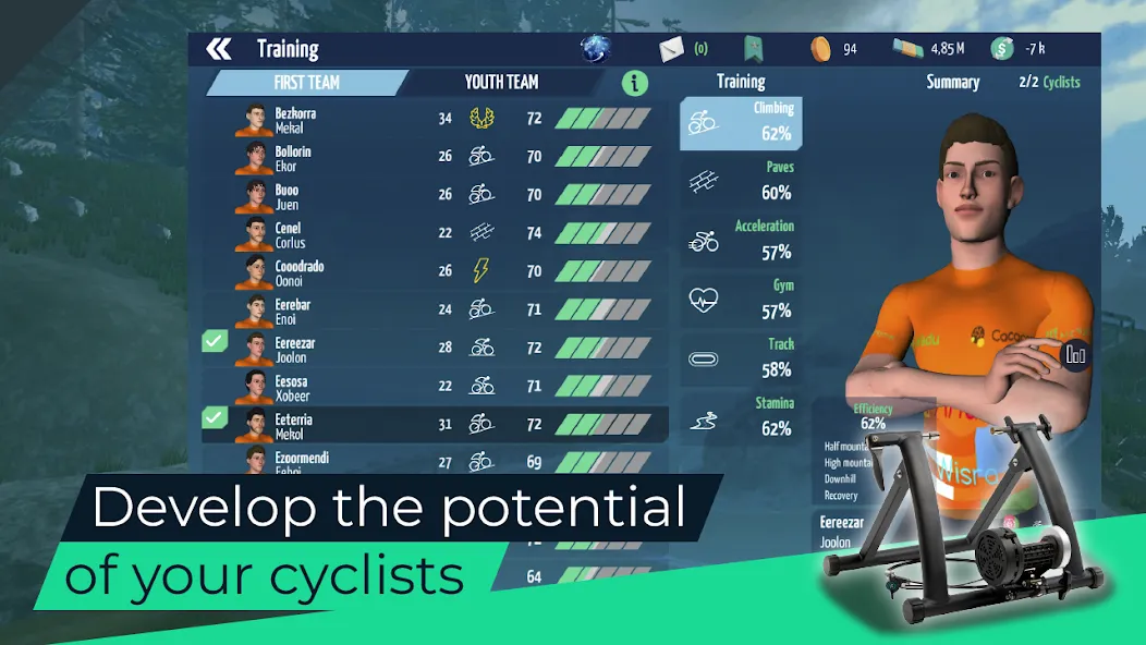 Live Cycling Manager 2023 (Лайв Сайклинг Менеджер 2023)  [МОД Много денег] Screenshot 4