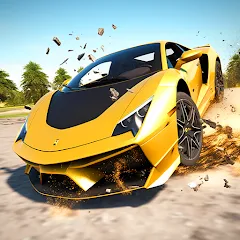 Взломанная Car Crash: 3D Mega Demolition (Кар краш)  [МОД Меню] - последняя версия apk на Андроид