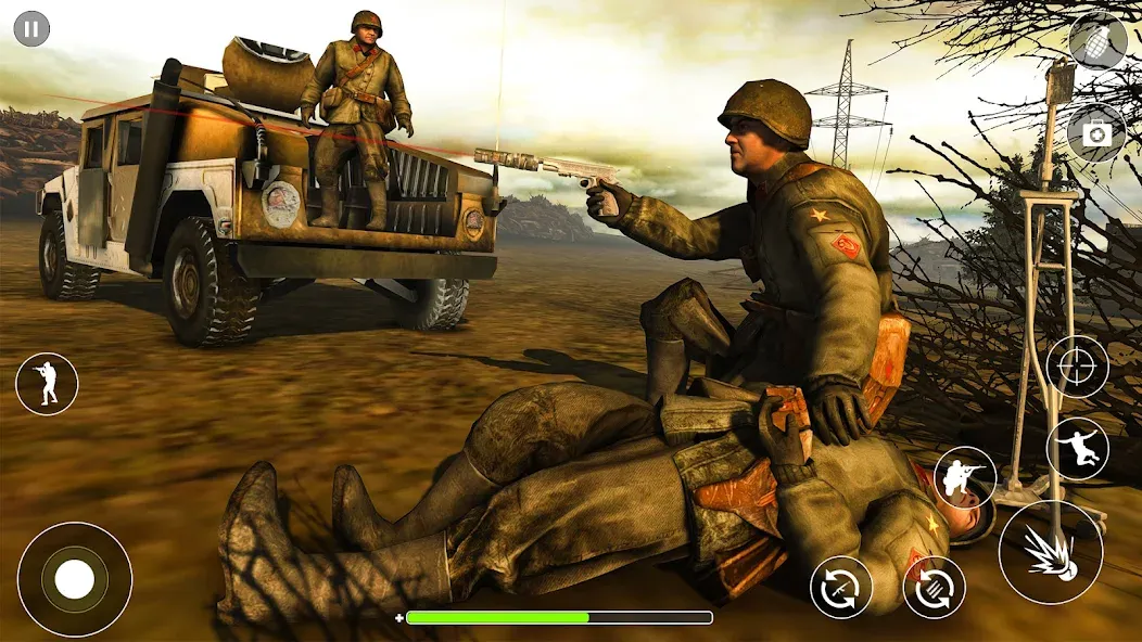 WW2 Survival Shooter :Gun fire (Вторая Мировая Война  )  [МОД Меню] Screenshot 3