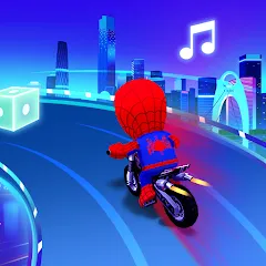 Взломанная Beat Racing:Car&Music game (Бит Кар Гонки игра музыки )  [МОД Mega Pack] - полная версия apk на Андроид