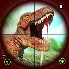 Скачать взломанную Dino Hunting Sniper Shooter 3D  [МОД Все открыто] - стабильная версия apk на Андроид