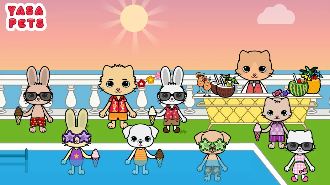 Yasa Pets Vacation (Яса Петс Вакейшн)  [МОД Menu] Screenshot 3