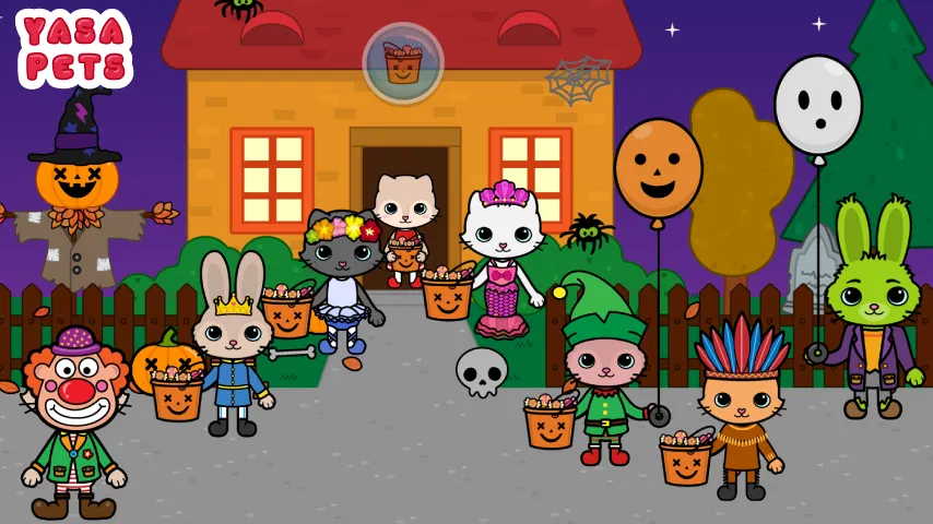 Yasa Pets Halloween (Яса Петс Хэллоуин)  [МОД Много денег] Screenshot 1