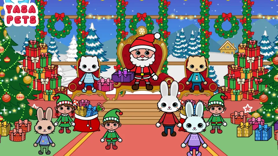 Yasa Pets Christmas (Яса Петс Кристмас)  [МОД Меню] Screenshot 1