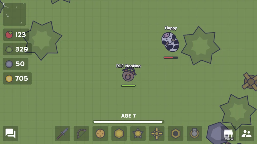 MooMoo.io (Official)  [МОД Бесконечные монеты] Screenshot 3