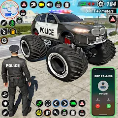 Взломанная Police Monster Truck Car Games  [МОД Menu] - стабильная версия apk на Андроид