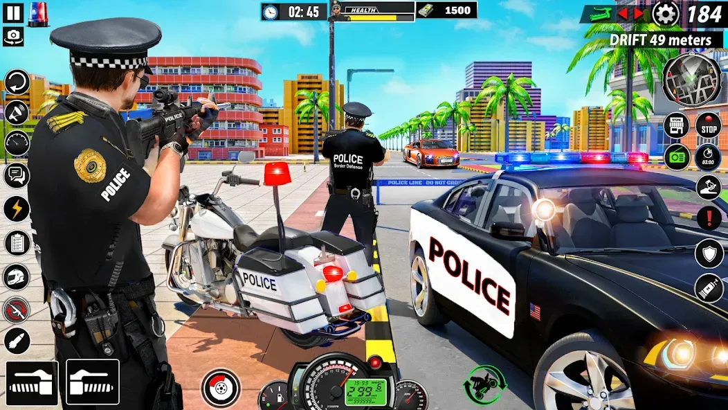 Police Moto Bike Chase Crime (Полицейская мотоциклетная погоня за преступником)  [МОД Unlimited Money] Screenshot 1