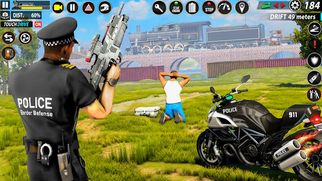 Police Moto Bike Chase Crime (Полицейская мотоциклетная погоня за преступником)  [МОД Unlimited Money] Screenshot 4