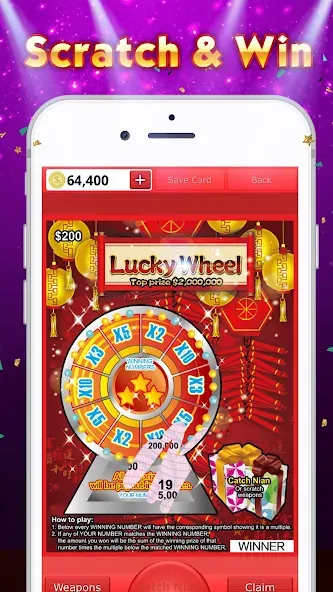 Lottery Scratch Off - Mahjong  [МОД Бесконечные деньги] Screenshot 5