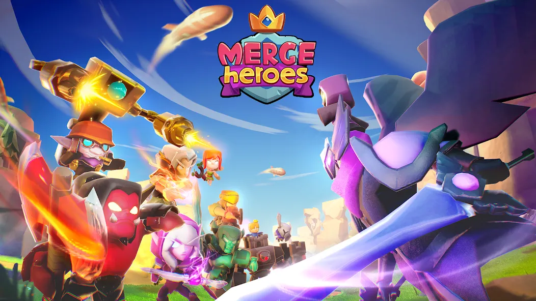 Merge Heroes: Tower Defense (Мердж Хероес)  [МОД Бесконечные деньги] Screenshot 1