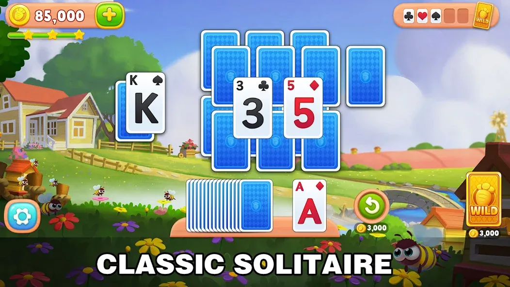 Solitaire Farm: Card Games (Соляр Фарм)  [МОД Много денег] Screenshot 1