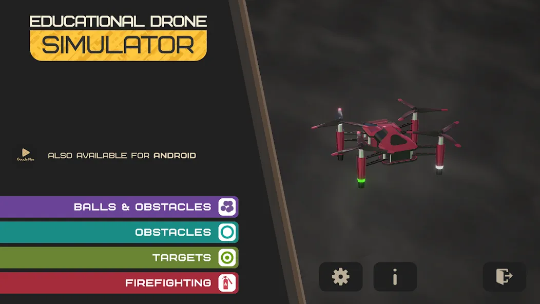 Edu Drone Simulator  [МОД Меню] Screenshot 1