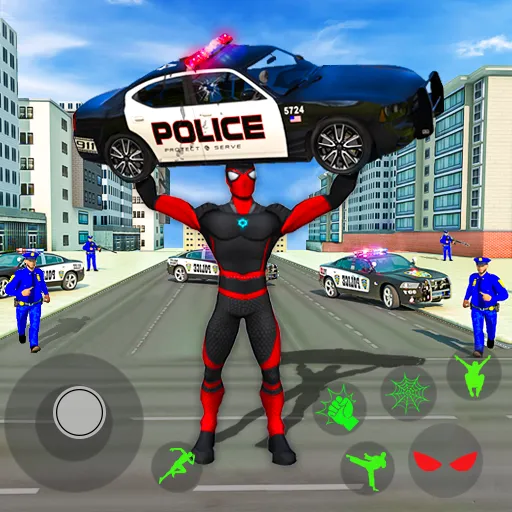 Spider Miami Rope Hero Ninja  [МОД Unlocked] Screenshot 1