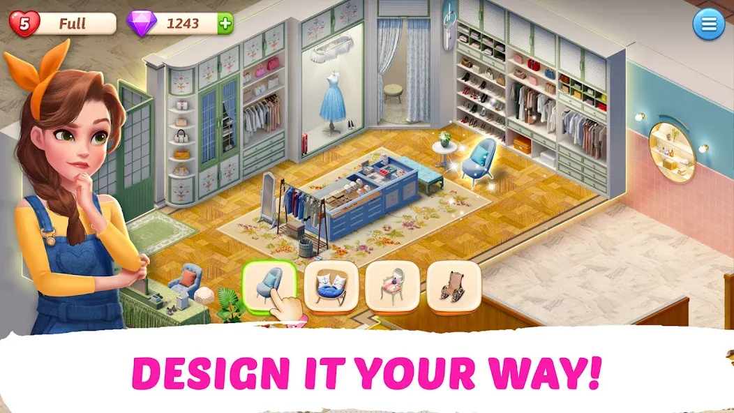 My Story - Mansion Makeover  [МОД Бесконечные монеты] Screenshot 3