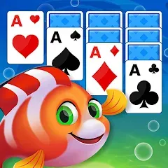 Скачать взлом Solitaire Fish Klondike Card (Солитер Карточная игра Клондайк Фиш)  [МОД Menu] - полная версия apk на Андроид