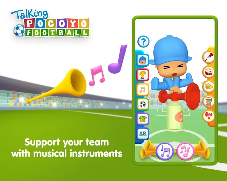 Talking Pocoyo Football  [МОД Menu] Screenshot 4