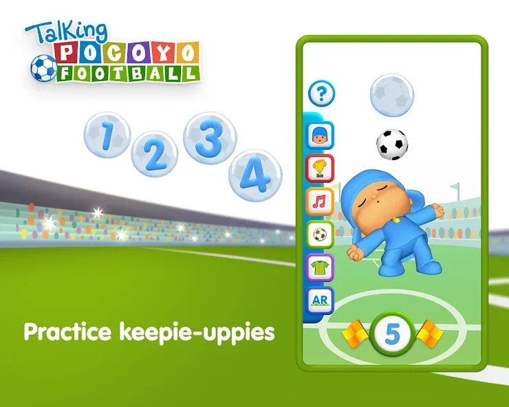 Talking Pocoyo Football  [МОД Menu] Screenshot 5