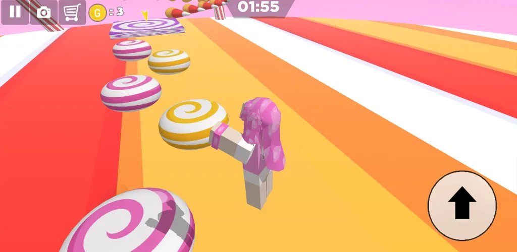 Candy Parkour Sweet girl (Кенди Паркур Свит грл)  [МОД Unlocked] Screenshot 3