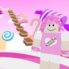 Взлом Candy Parkour Sweet girl (Кенди Паркур Свит грл)  [МОД Unlocked] - последняя версия apk на Андроид