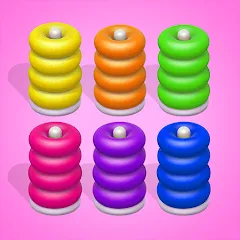 Скачать взлом Color Sort 3D — Hoop Stack  [МОД Все открыто] - полная версия apk на Андроид