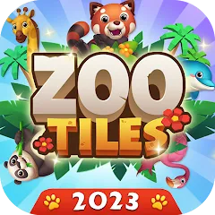 Скачать взлом Zoo Tile - Match Puzzle Game (Зу Тайл)  [МОД Много монет] - стабильная версия apk на Андроид