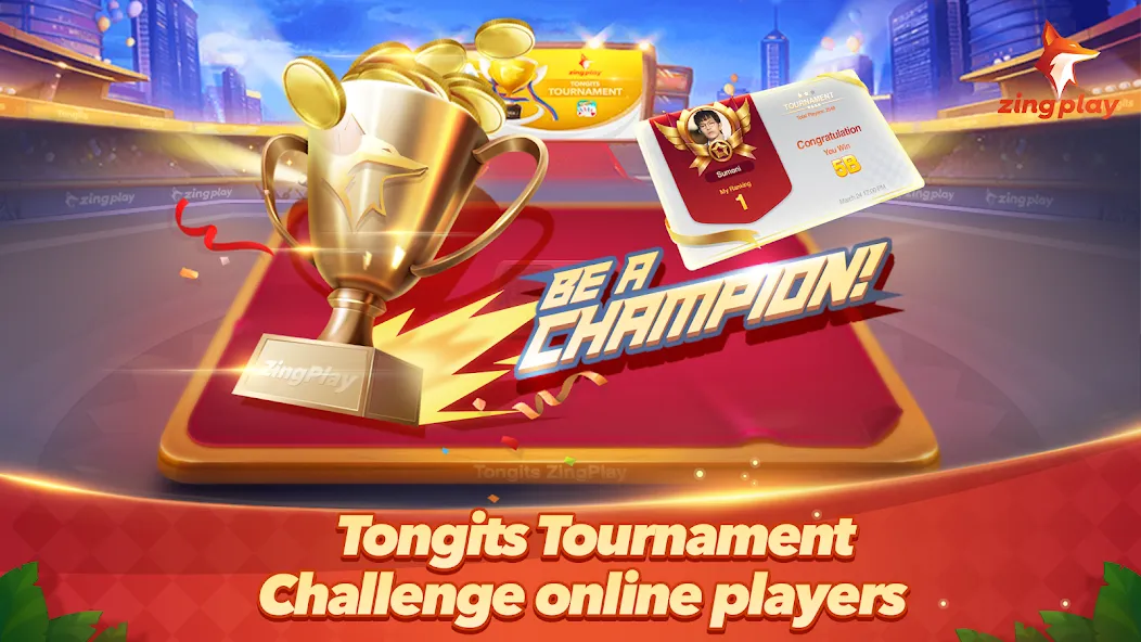 Tongits ZingPlay-Fun Challenge (Тонгитс ЗингПлэй)  [МОД Menu] Screenshot 1