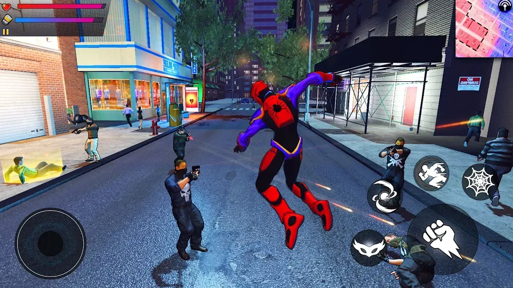 Spider Hero:Super City Hero (пайдер Хиро)  [МОД Много денег] Screenshot 3