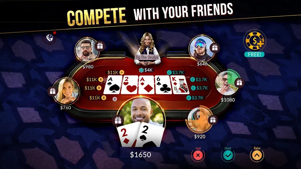 Zynga Poker ™ – Texas Holdem (Зинга Покер)  [МОД Бесконечные деньги] Screenshot 3