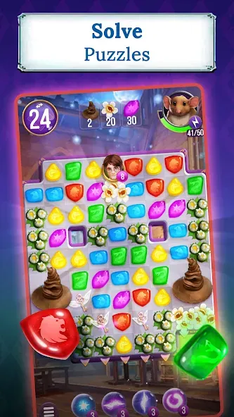 Harry Potter: Puzzles & Spells  [МОД Бесконечные деньги] Screenshot 1