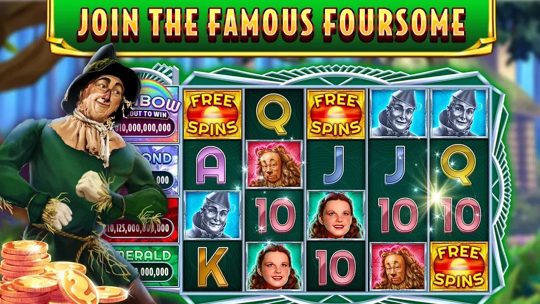 Wizard of Oz Slots Games (Волшебник из страны Оз игровой автомат)  [МОД Много монет] Screenshot 2