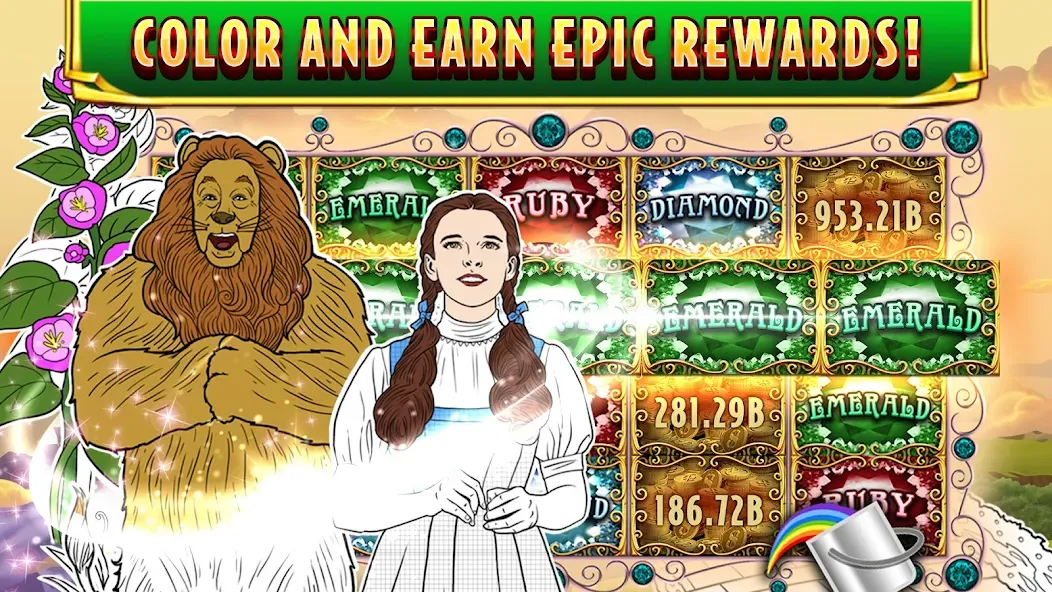 Wizard of Oz Slots Games (Волшебник из страны Оз игровой автомат)  [МОД Много монет] Screenshot 5