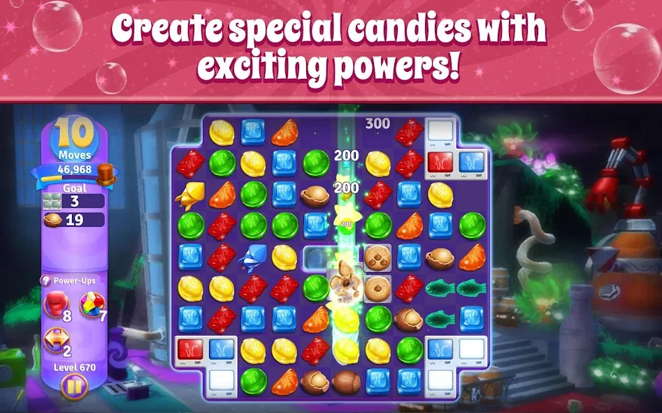 Wonka's World of Candy Match 3  [МОД Mega Pack] Screenshot 4