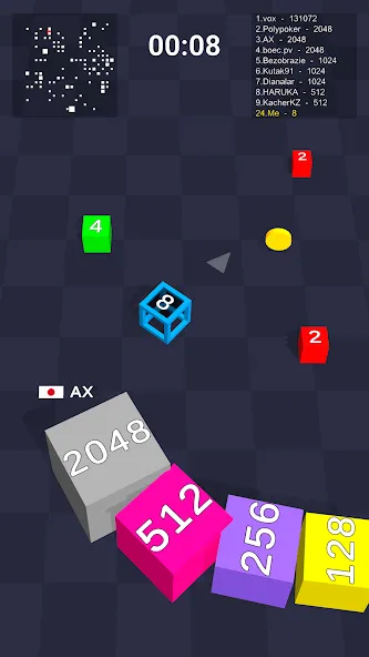 Cube Arena 2048: Merge Numbers  [МОД Много денег] Screenshot 2