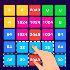 Скачать взломанную 2248 Number block puzzle 2048 (Две тысячи двести сорок восемь)  [МОД Все открыто] - стабильная версия apk на Андроид