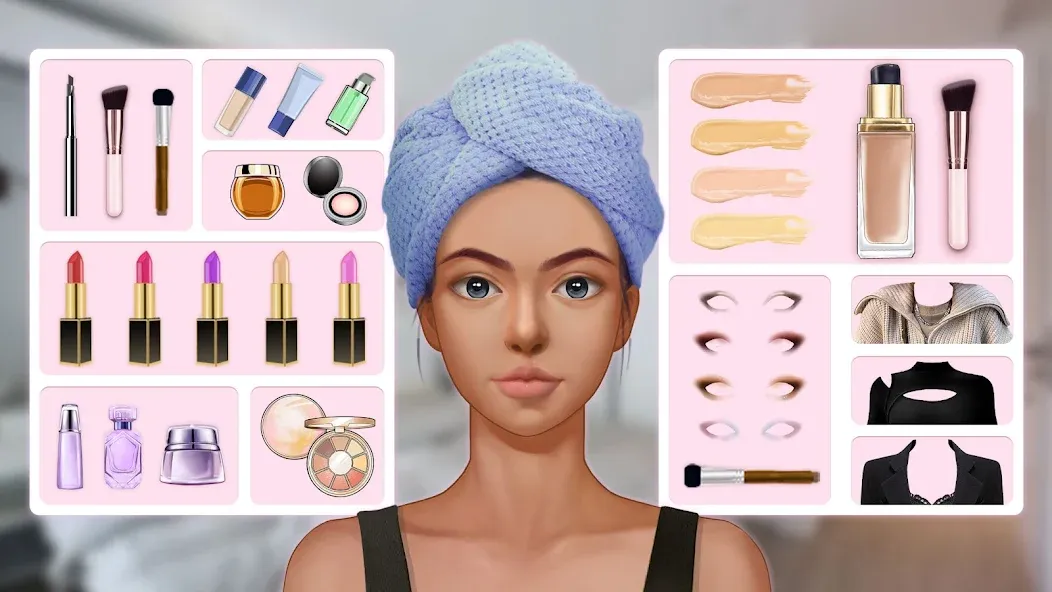 Makeup Stylist: Makeup Game (Сам сделай макияж)  [МОД Unlimited Money] Screenshot 1