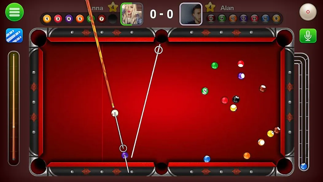 8 Ball Live - Billiards Games (Бол Лайв)  [МОД Menu] Screenshot 1