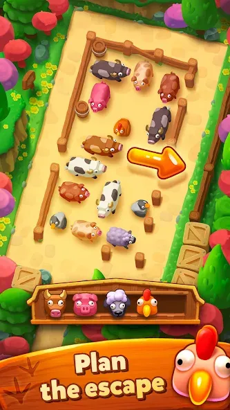 Farm Jam: Animal Parking Game (Фарм Джам)  [МОД Бесконечные монеты] Screenshot 4