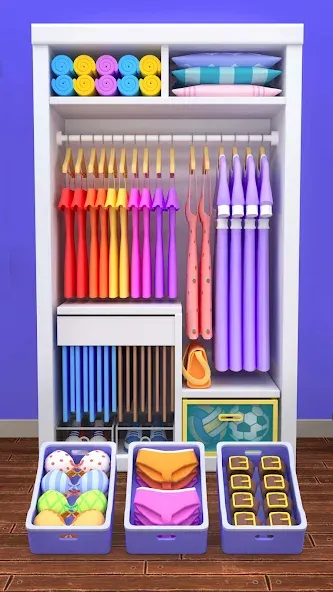 Fill the Closet: Organize Game (Фил зе Клозет)  [МОД Много монет] Screenshot 2