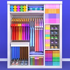 Скачать взломанную Fill the Closet: Organize Game (Фил зе Клозет)  [МОД Много монет] - стабильная версия apk на Андроид