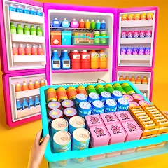 Скачать взлом Fill Up Fridge：Organizing Game  [МОД Бесконечные деньги] - полная версия apk на Андроид