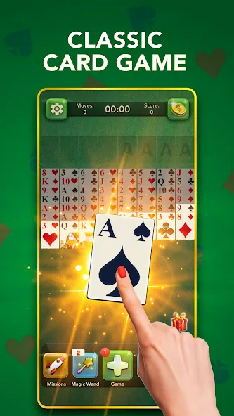 FreeCell Classic Card Game (ФриСел Классическая карточная игра)  [МОД Unlimited Money] Screenshot 1