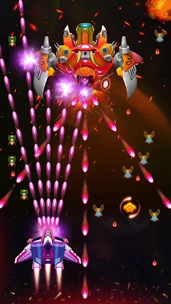 Galaxy Attack - Alien Shooter (Гэлэкси аттак)  [МОД Все открыто] Screenshot 2