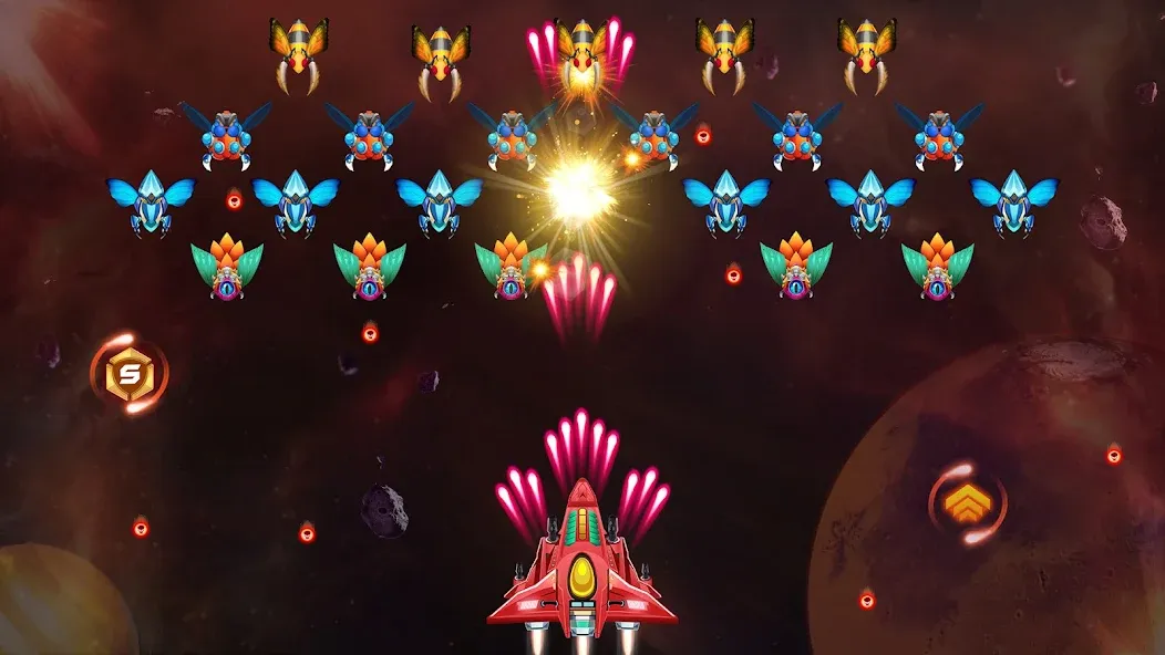 Galaxy Attack - Alien Shooter (Гэлэкси аттак)  [МОД Все открыто] Screenshot 5