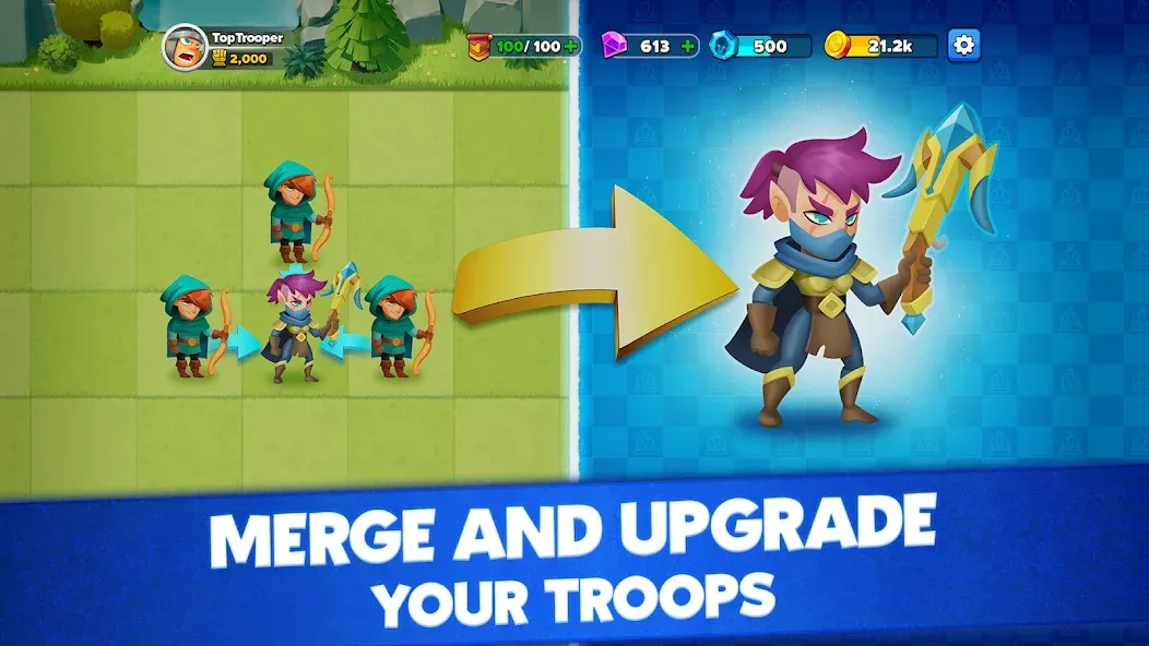 Top Troops: Adventure RPG (Топ Трупс)  [МОД Menu] Screenshot 1