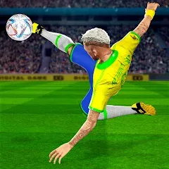 Взломанная Play Football: Soccer Games (тар Футбол 23)  [МОД Бесконечные монеты] - стабильная версия apk на Андроид