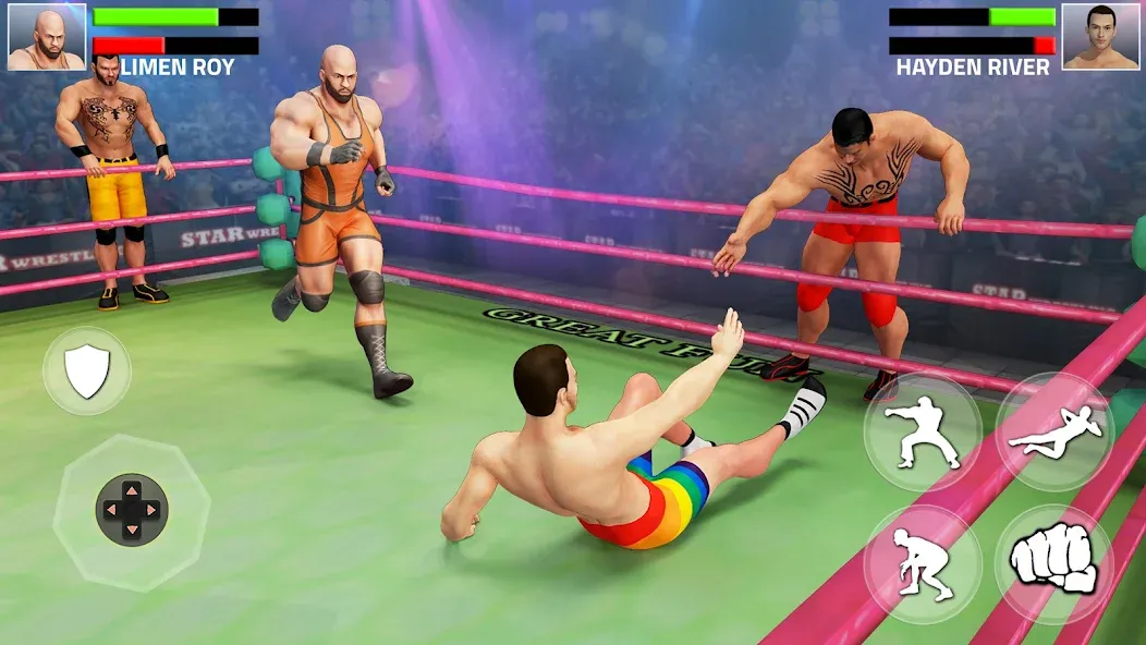 Tag Team Wrestling Game (Таг Тим Реслинг Гейм)  [МОД Mega Pack] Screenshot 1