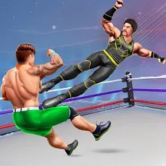 Взломанная Tag Team Wrestling Game (Таг Тим Реслинг Гейм)  [МОД Mega Pack] - полная версия apk на Андроид