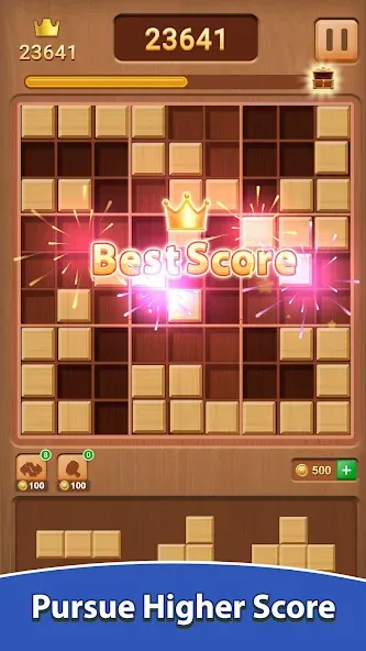 Wood Block Puzzle (Вуд Блок Пазл)  [МОД Menu] Screenshot 3