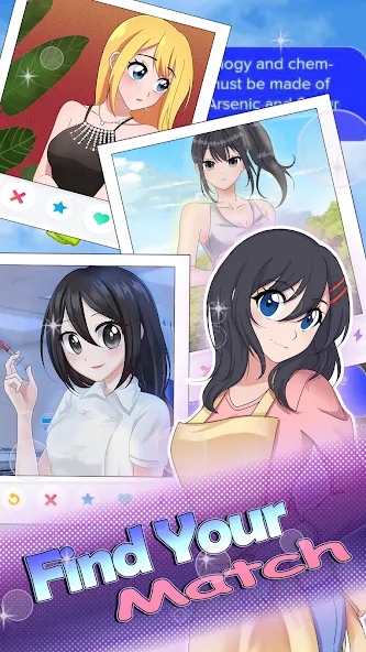 HaremKing - Waifu Dating Sim (ХаремКинг)  [МОД Unlocked] Screenshot 4