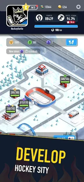 Hockey Battle 2 (Хоккей Батл 2)  [МОД Бесконечные деньги] Screenshot 1